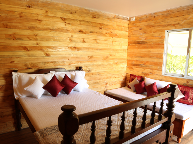 AC Wooden Interior Cottages - Staydaze