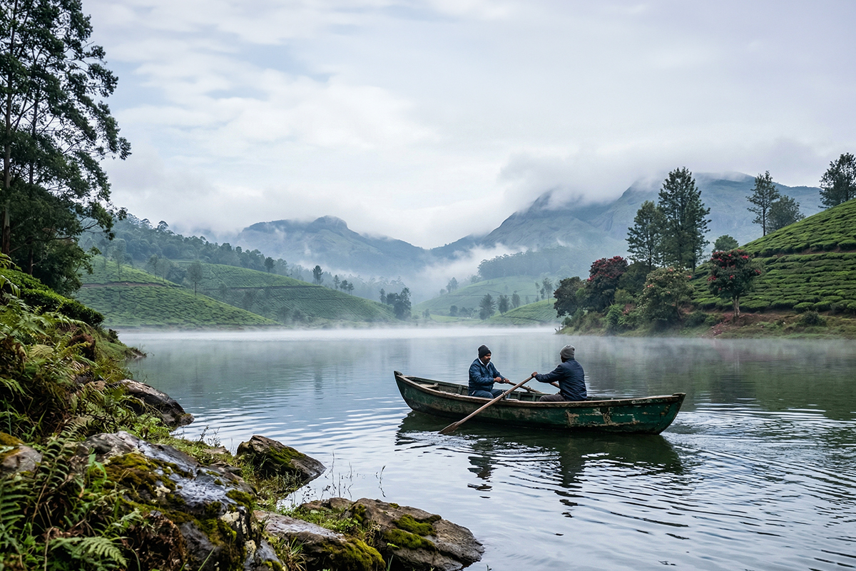 Sail Munnar’s Misty Lakes: Endless Gardens, Misty Peaks, and Timeless Charm:
